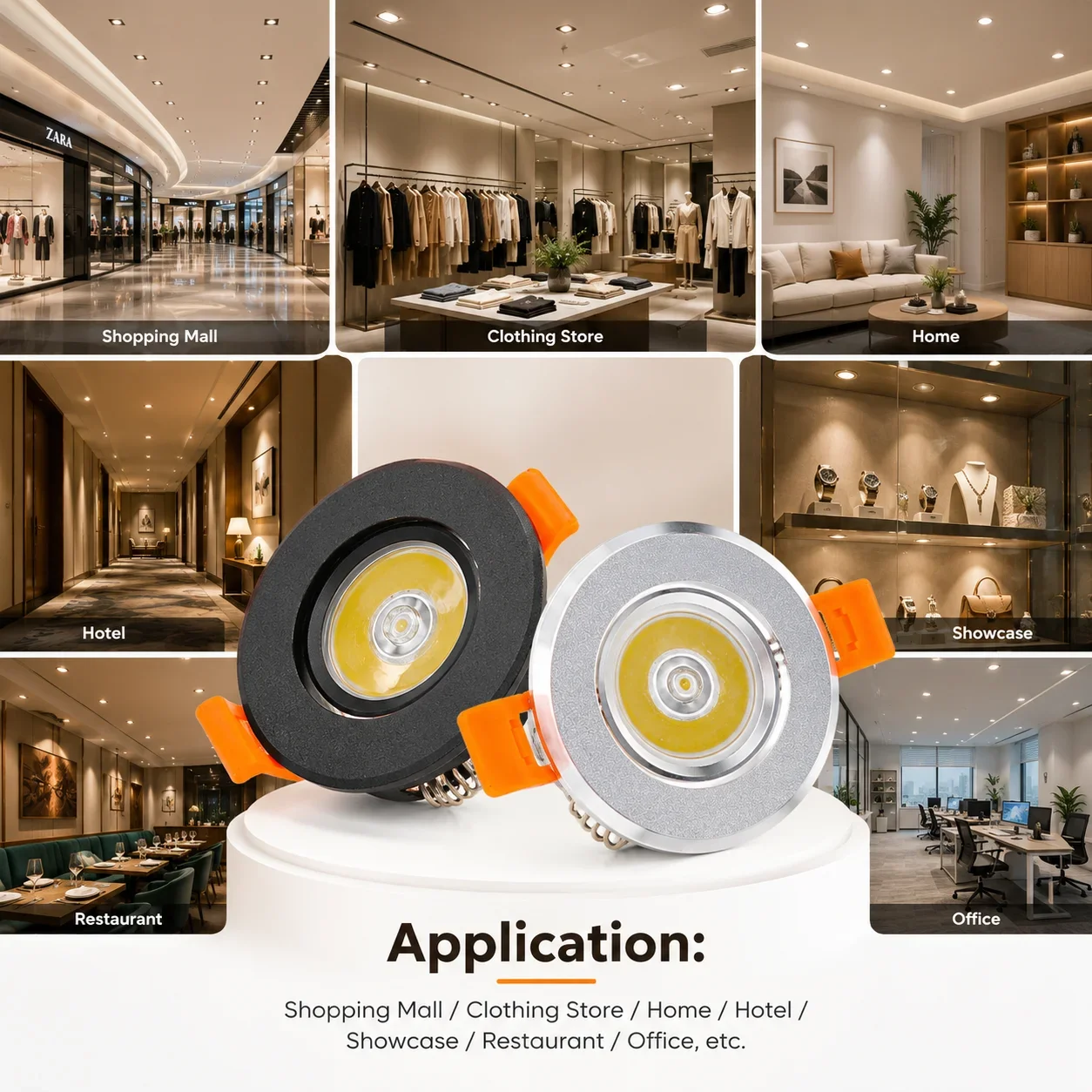 JOYINLED Adjustable LED Recess - Commercial Kitchen Ceiling recension och pris