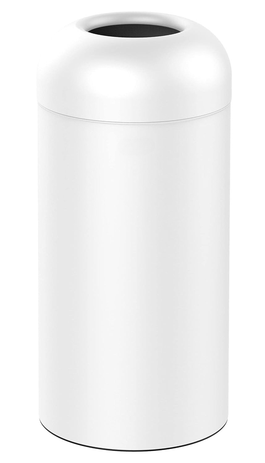 White Brushed Stainless‑Steel  - Commercial Kitchen Garbage Can recension och pris