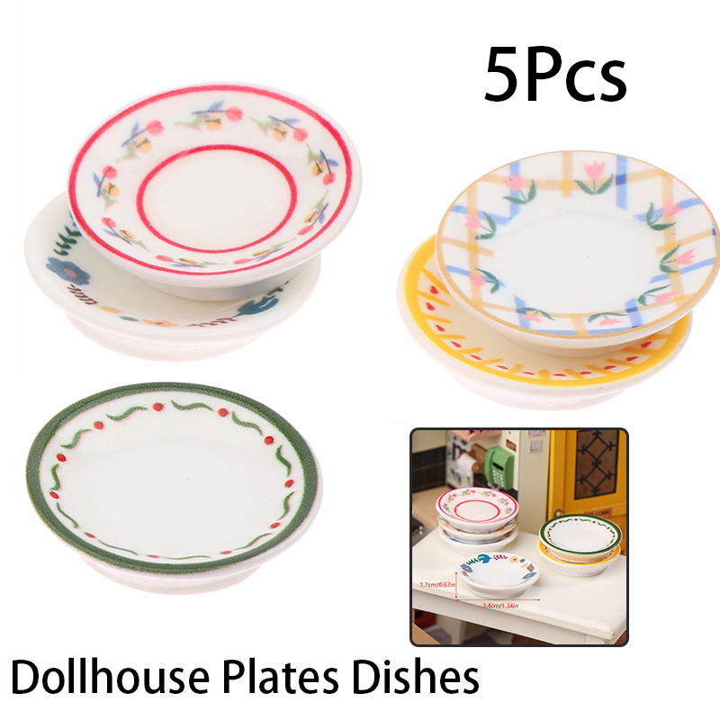 5Pcs 1/12 Dollhouse Mini Plate - Commercial Kitchen Setup recension och pris
