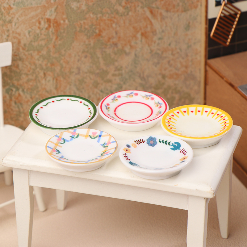 5Pcs 1/12 Dollhouse Mini Plate - Commercial Kitchen Setup recension och pris