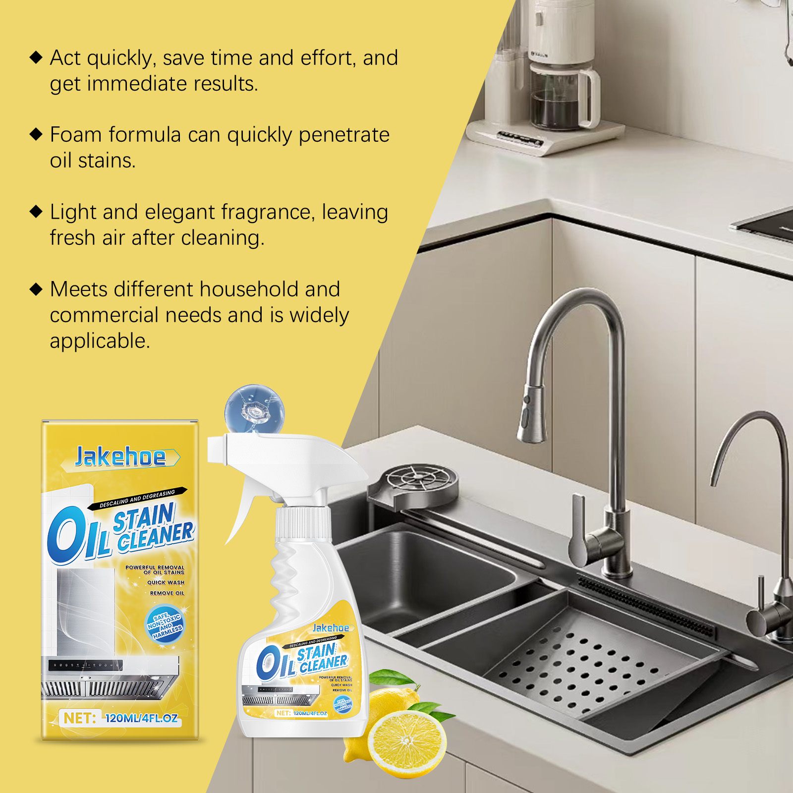 Jakehoe 120ml Heavy Kitchen De - Commercial Kitchen Grease Cleaner recension och pris