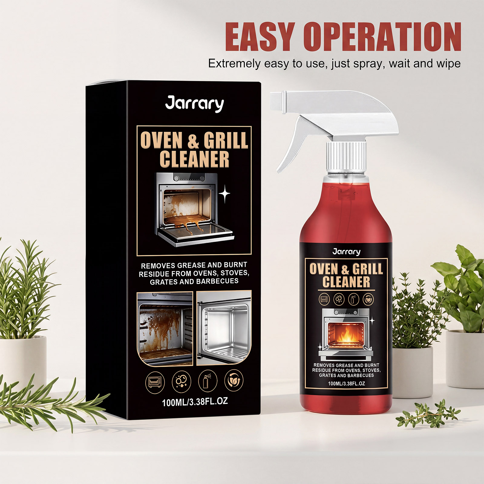 Oven Grill Degreaser Spray Hea - Commercial Kitchen Grease Cleaner recension och pris