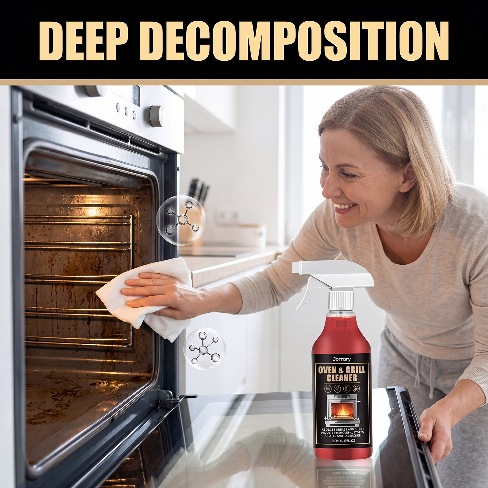 Oven Grill Degreaser Spray Hea - Commercial Kitchen Grease Cleaner recension och pris