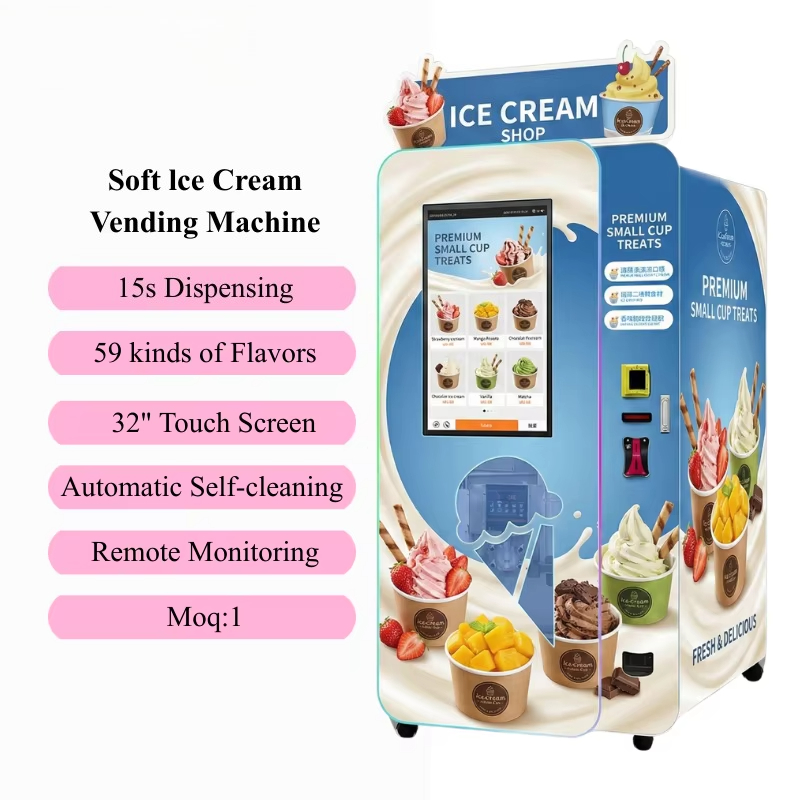 Customized Soft Ice Cream Vend - Soft Serve Ice Cream Machine recension och pris