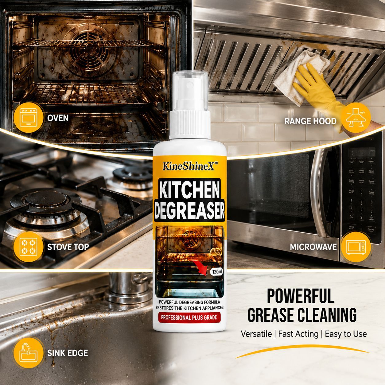 Kitchen degreasing cleaner Ove - Commercial Kitchen Grease Cleaner recension och pris