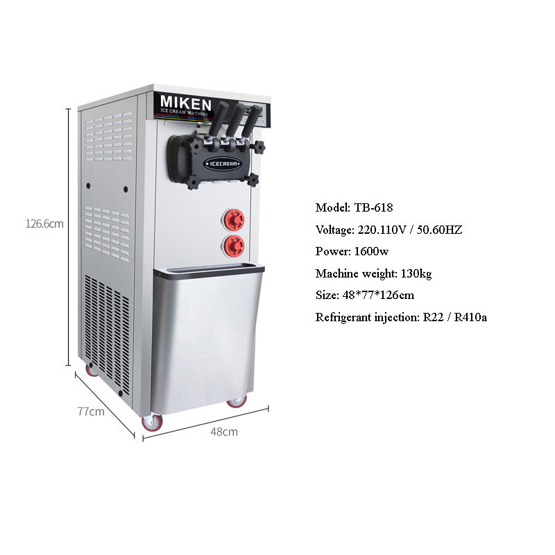 Automatic Three-Flavor Soft Se - Commercial Ice Maker recension och pris