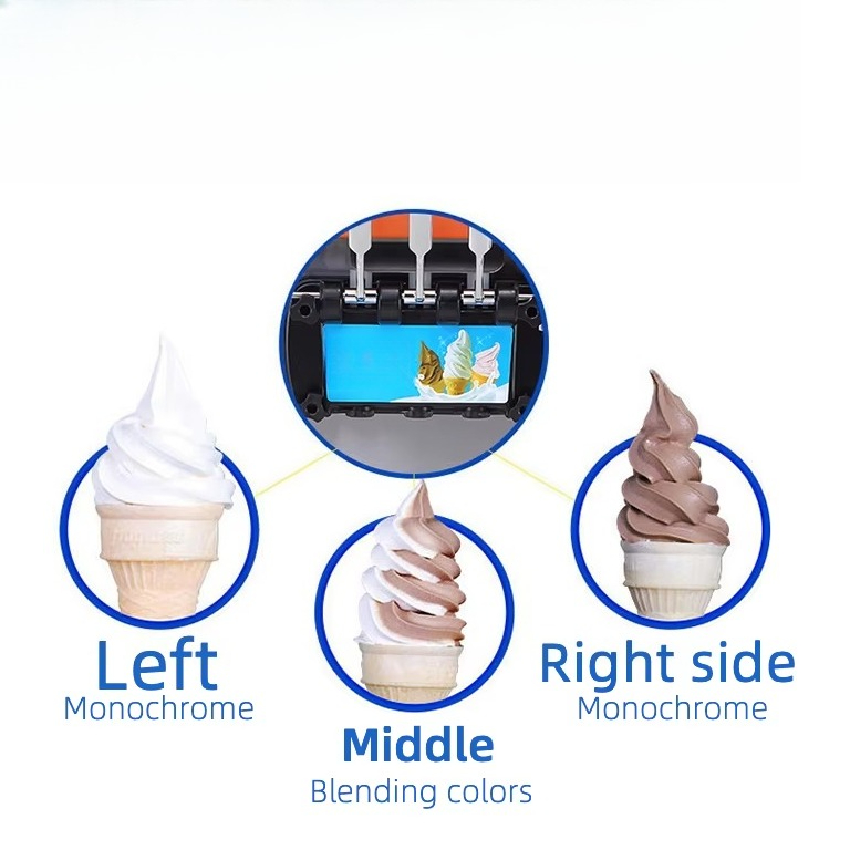 Fully Automatic 20~28L/h Soft  - Soft Serve Ice Cream Machine recension och pris