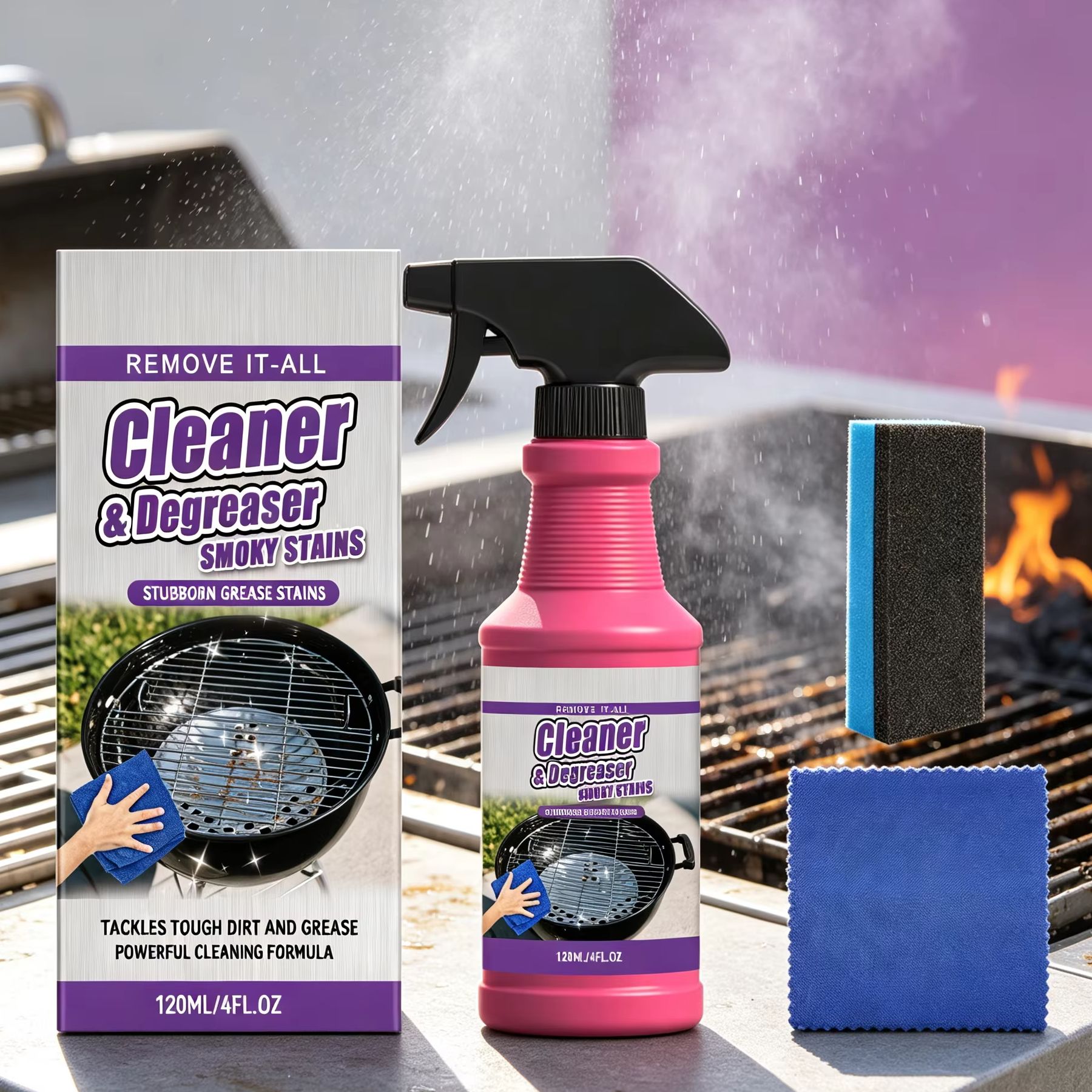 BBQ Grill Cleaner Grease Smoky - Commercial Kitchen Grease Cleaner recension och pris