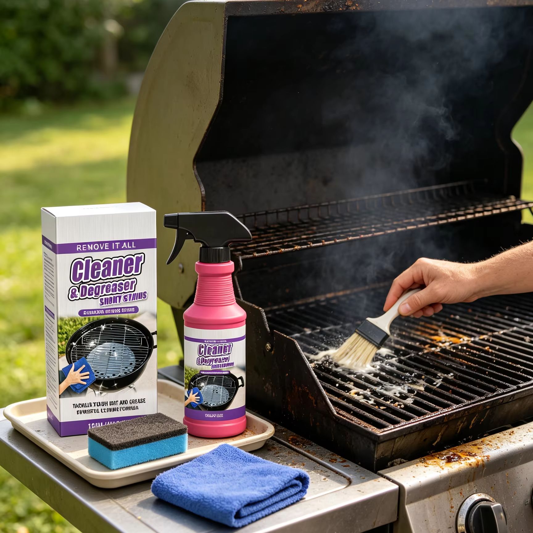 BBQ Grill Cleaner Grease Smoky - Commercial Kitchen Grease Cleaner recension och pris