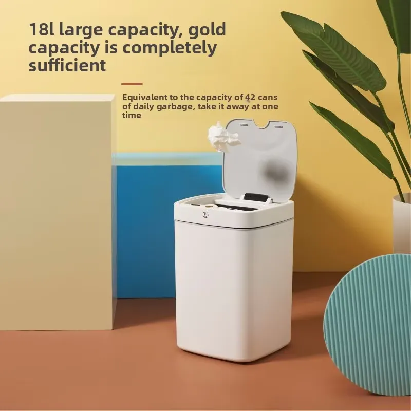 Square Smart Plastic Trash Can - Commercial Kitchen Garbage Can recension och pris