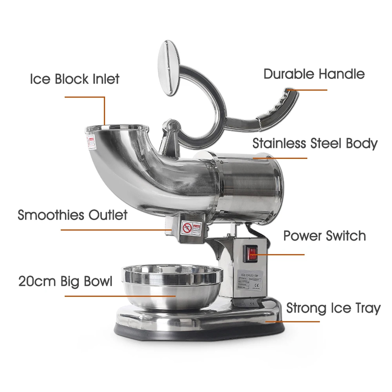 Electric Snow Cone Machine Ice - Commercial Ice Maker recension och pris