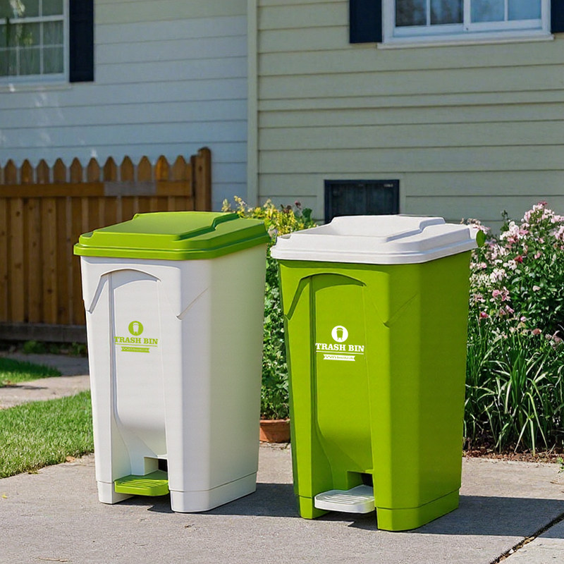 Large Outdoor Step Trash Can,  - Commercial Kitchen Garbage Can recension och pris