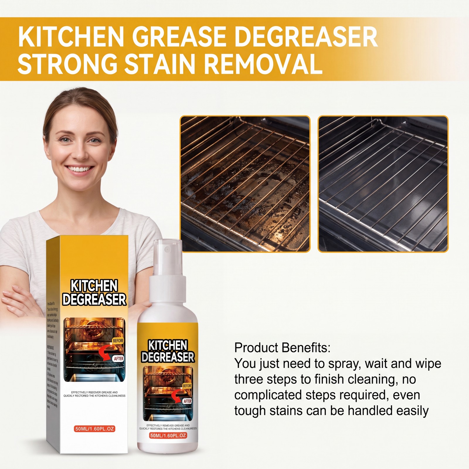 Kitchen Grease Degreaser Clean - Commercial Kitchen Grease Cleaner recension och pris