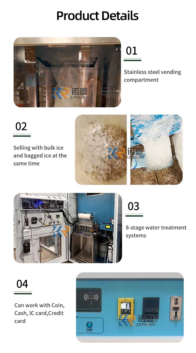 Customized Self Service Ice Di - Commercial Ice Maker recension och pris