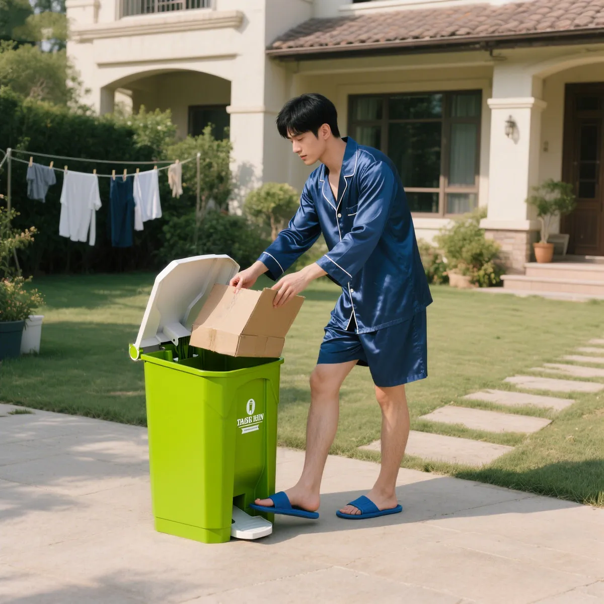Large Outdoor Step Trash Can,  - Commercial Kitchen Garbage Can recension och pris