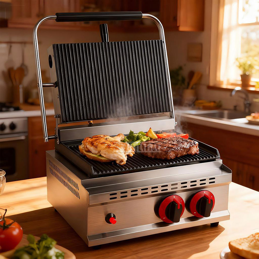 GH-812 Gas Pressure Plate Gril - Commercial Kitchen Grill recension och pris
