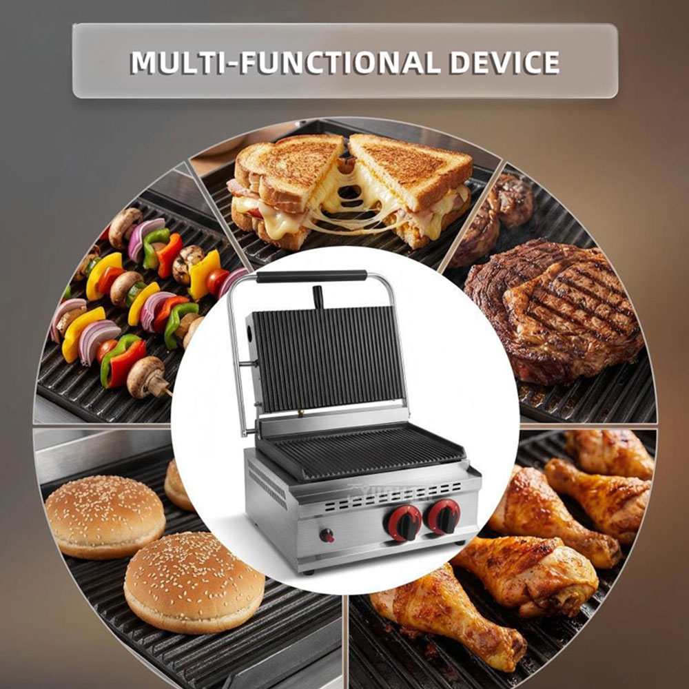 GH-812 Gas Pressure Plate Gril - Commercial Kitchen Grill recension och pris