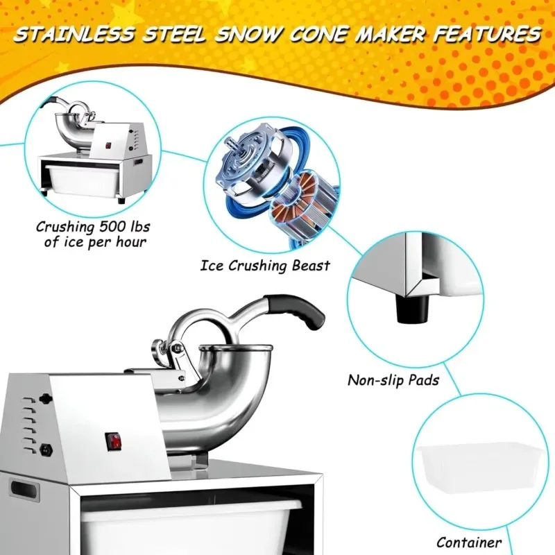 2026 Latest Semi-Automatic Ice - Commercial Kitchen Ice Machine recension och pris