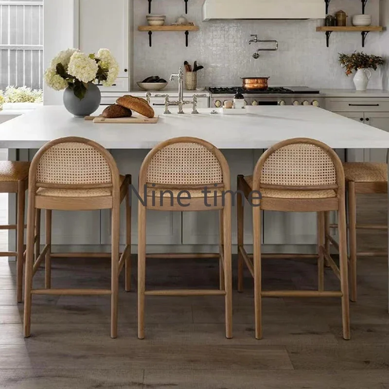 Solid Wood Rattan Kitchen Bar  - Commercial Kitchen Design recension och pris