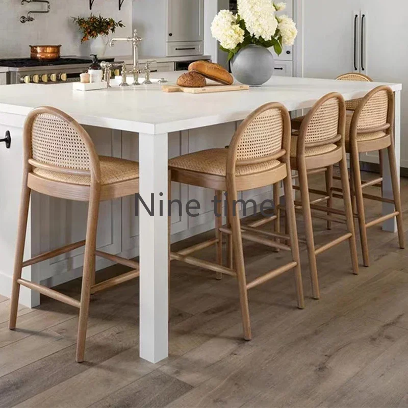 Solid Wood Rattan Kitchen Bar  - Commercial Kitchen Design recension och pris