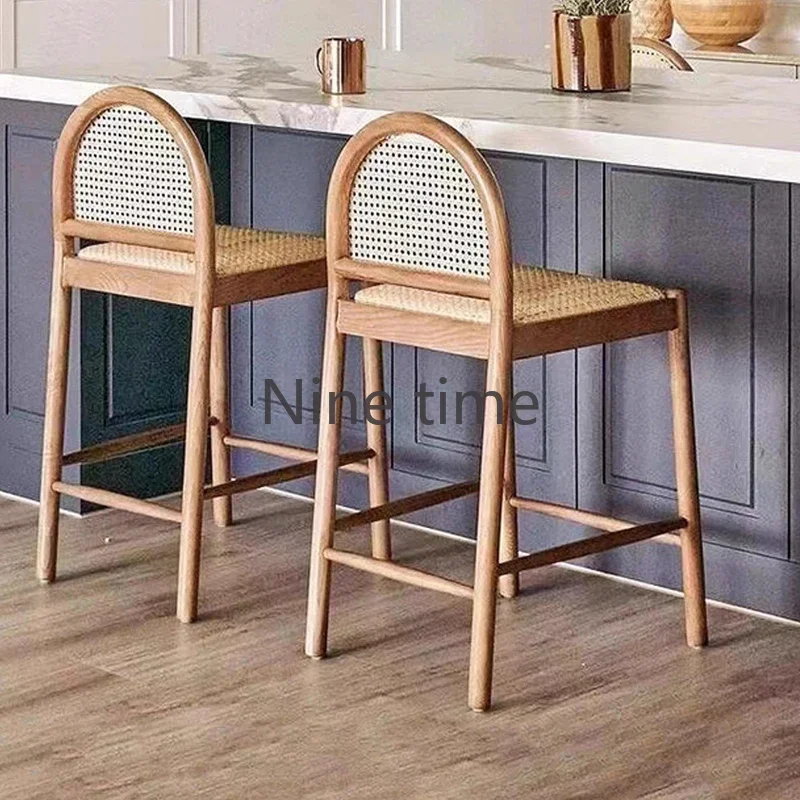 Solid Wood Rattan Kitchen Bar  - Commercial Kitchen Design recension och pris